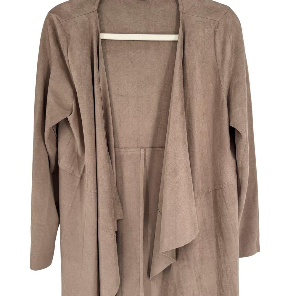 She & Sky Boutique Soft Faux Suede Western Style Duster Women's Medium Boho - Picture 2 of 6